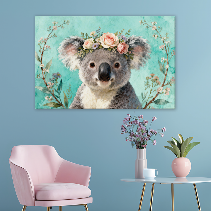 Floral Hug - Canvas print