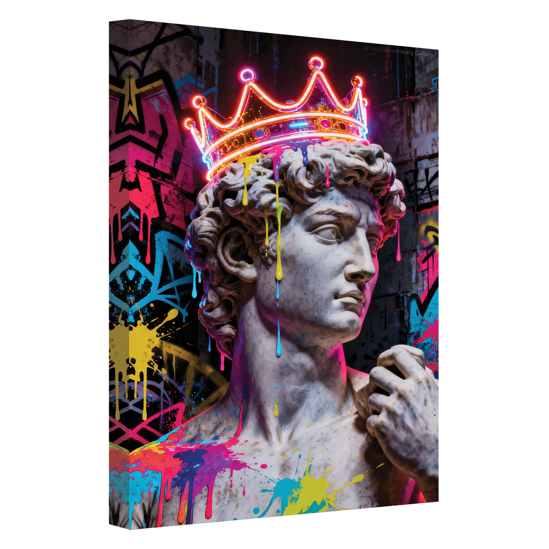 Neon Antiquity - Canvas print