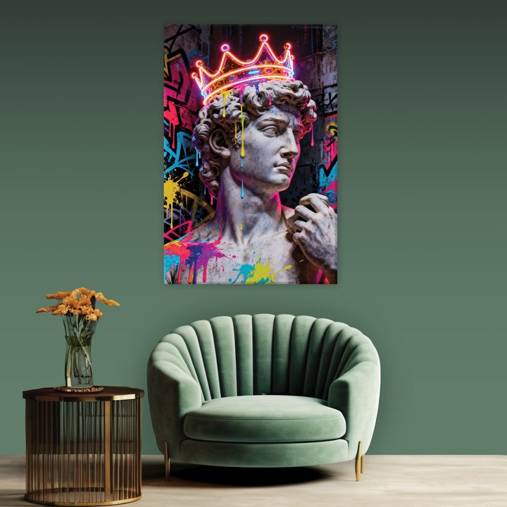 Neon Antiquity - Canvas print