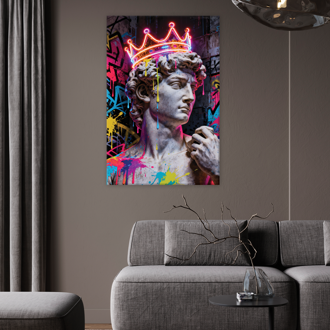Neon Antiquity - Canvas print