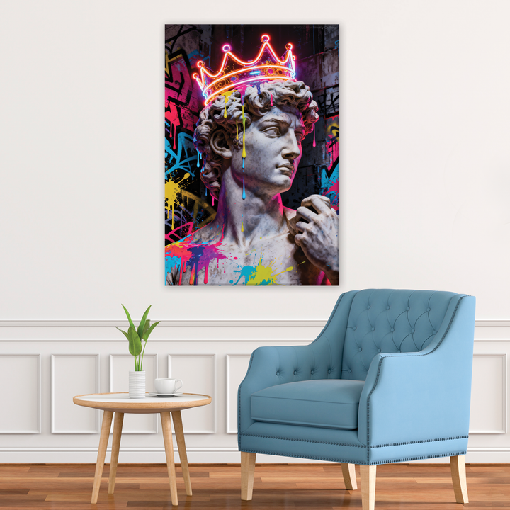 Neon Antiquity - Canvas print