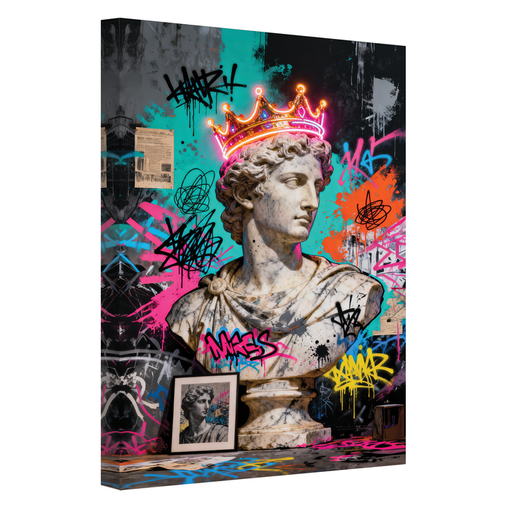 Midnight Marble - Canvas print