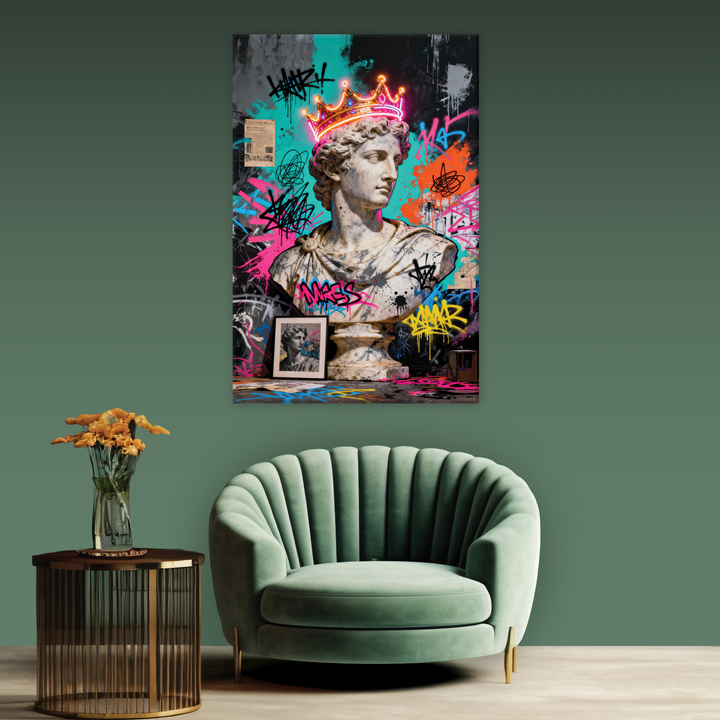 Midnight Marble - Canvas print