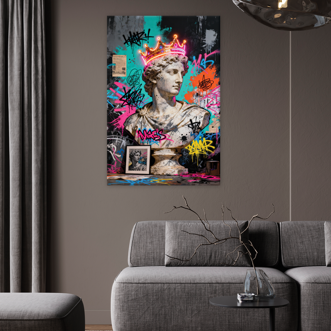 Midnight Marble - Canvas print