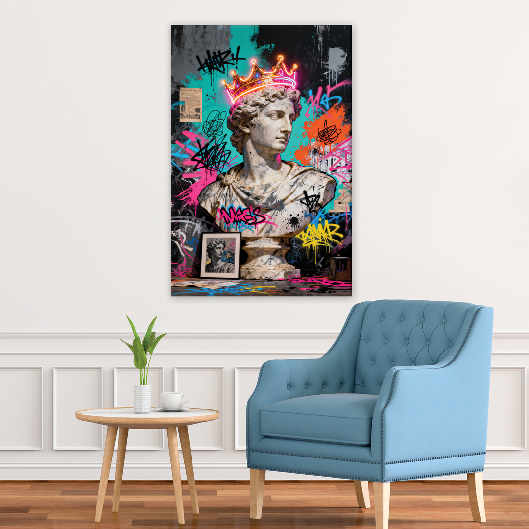 Midnight Marble - Canvas print