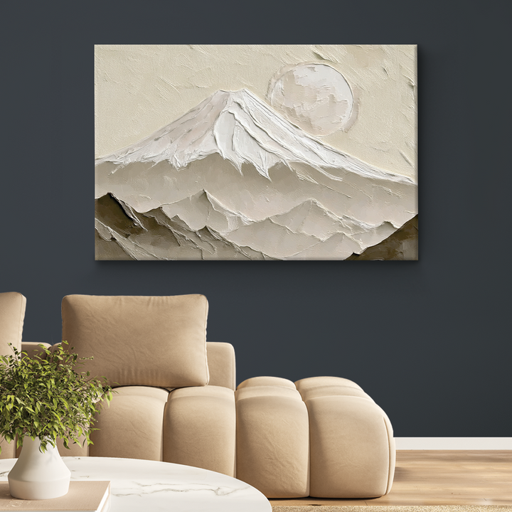 Moon Behind Fuji