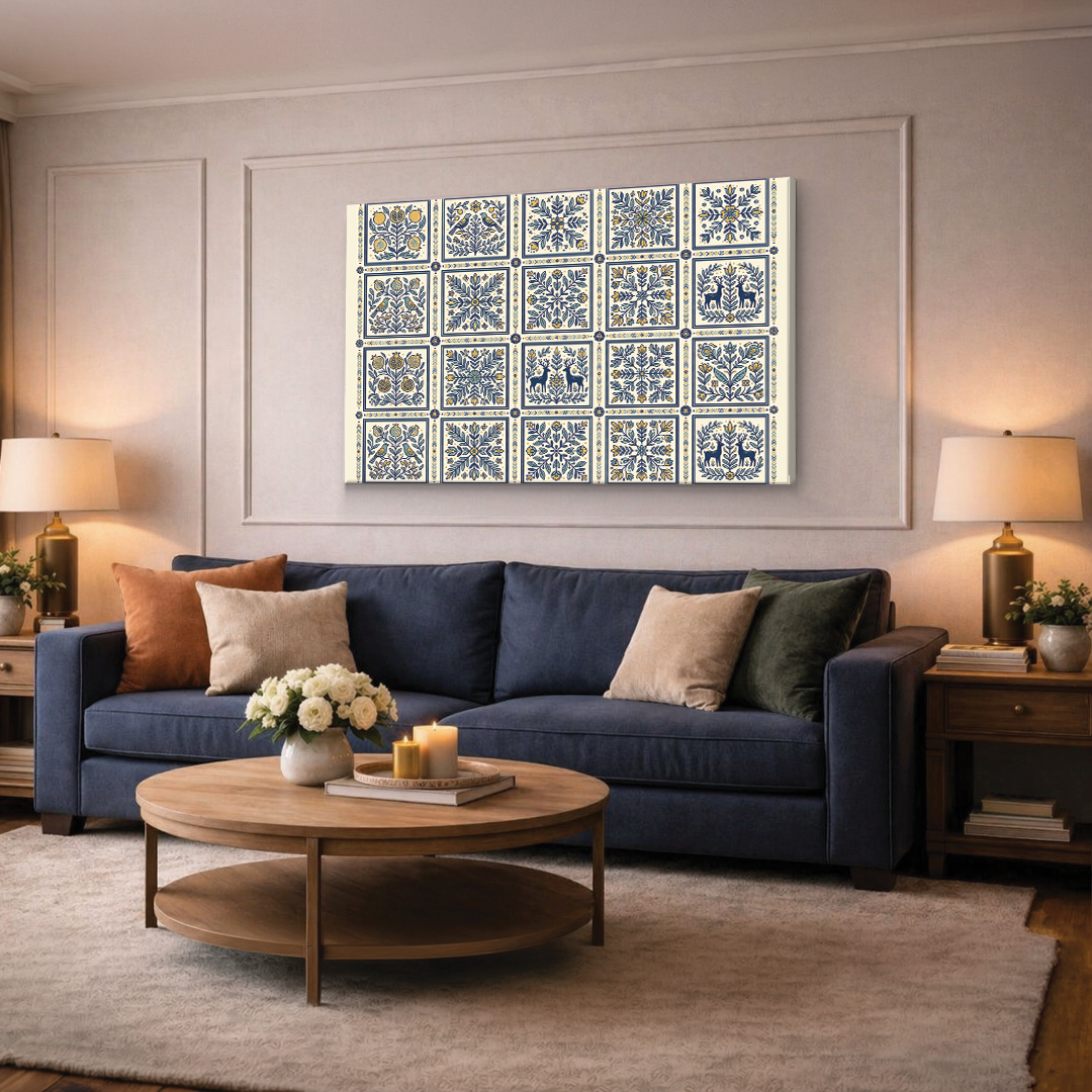 Blue And Beige Terracotta