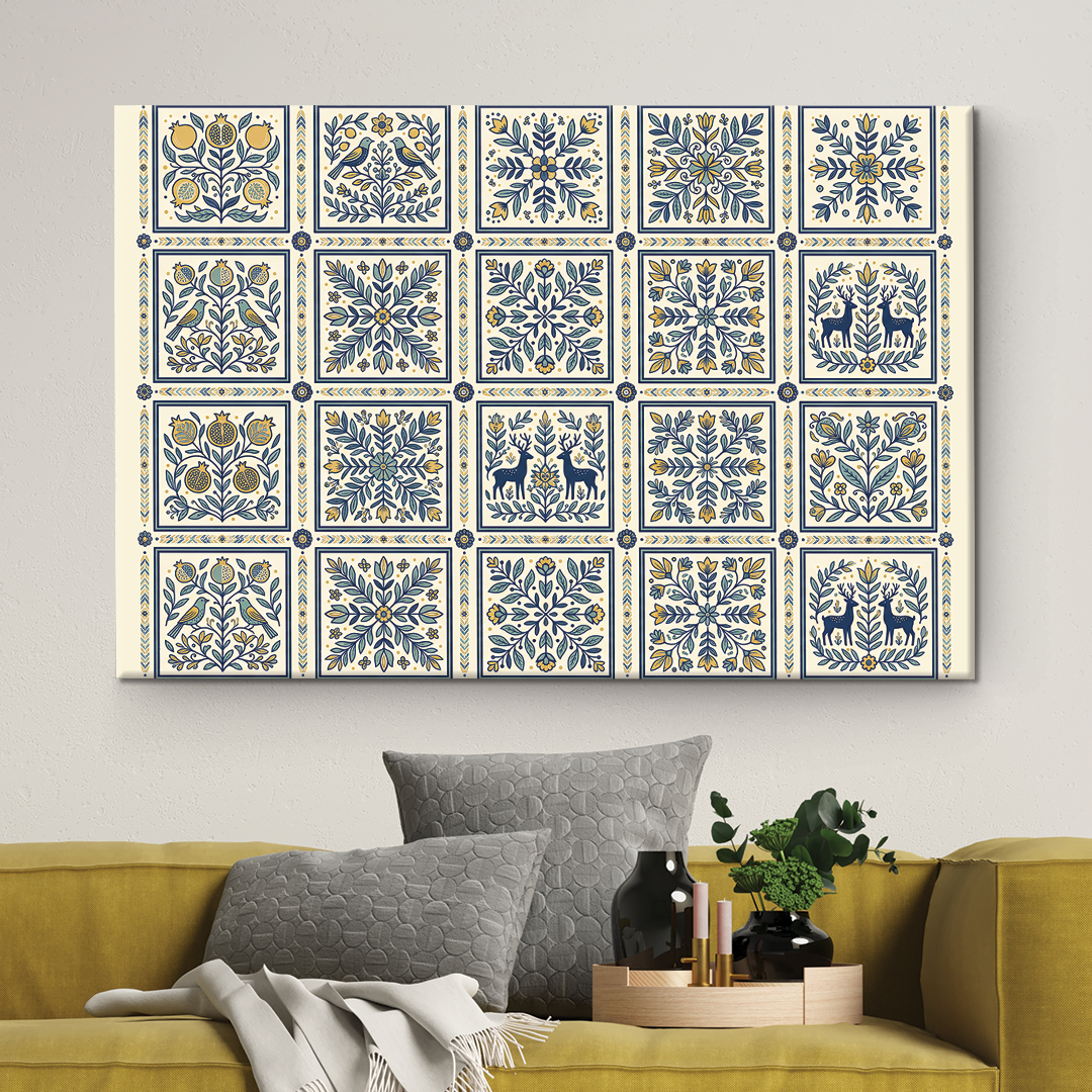 Blue And Beige Terracotta