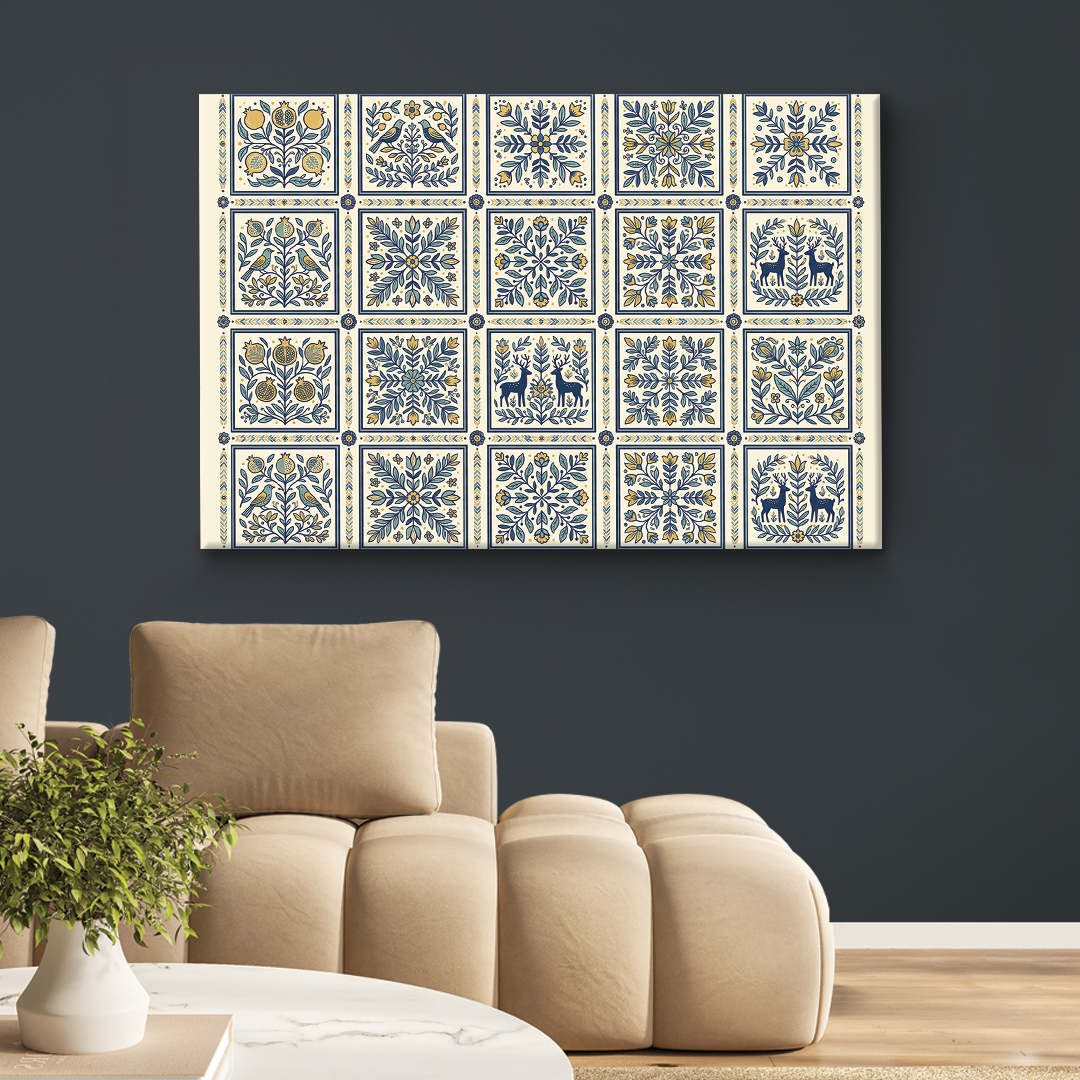 Blue And Beige Terracotta
