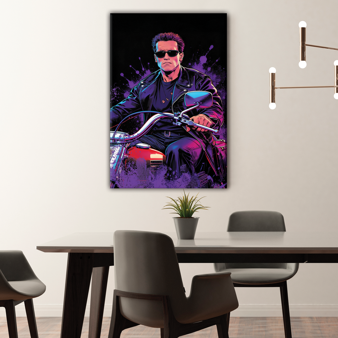 Terminator 2 Judgment Day (1991) — Arnold Schwarzenegger - POPART Canvas