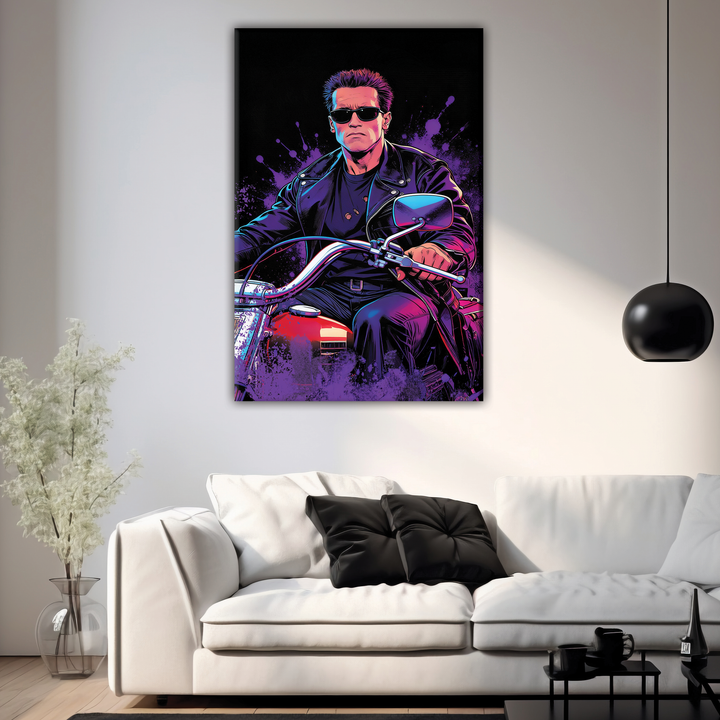 Terminator 2 Judgment Day (1991) — Arnold Schwarzenegger - POPART Canvas