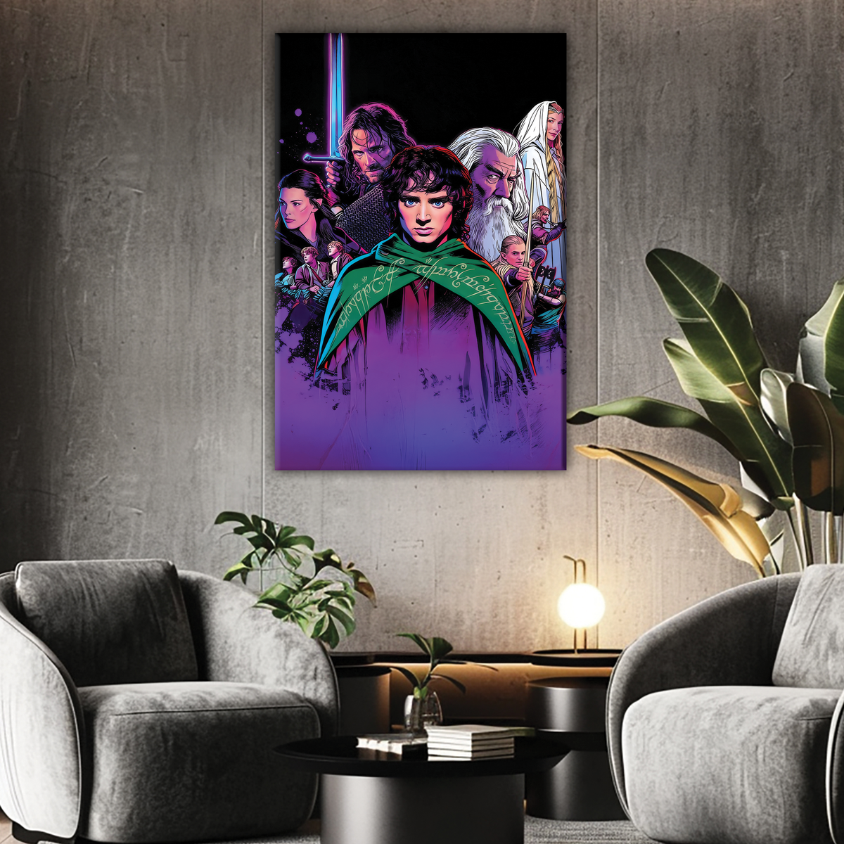 Gospodar prstenova - Društvo prstena (2001) — Elijah Wood - POPART Canvas